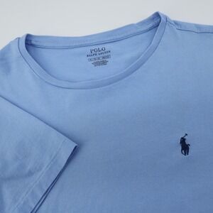 Polo Ralph Lauren Mens XL Blue Crew Neck Short Sleeve T Shirt Pony Logo